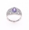 Art Deco Sapphire Diamond & Platinum Ring