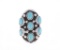 Navajo R Sam Nevada Blue Turquoise & Sterling Ring