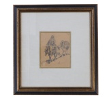 Edward Borein (1872-1945) Original Pencil Sketch