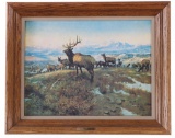 C. M. Russell Framed Painting 