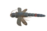 1930-50s Hand Carved Wood Dragonfly Fishing Decoy