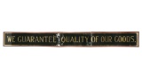 1920s Reverse Painted Product Guarantee Sign