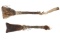 19th C. Navajo Quilled Parfleche Rattles