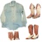 Vintage Boots, Cowboy Cuffs, & Lee Denim Shirt