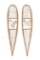 Ojibwe Miniature Sample Polychrome Snowshoes