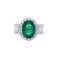 5.09 Emerald VS2 Diamond & Platinum Ring