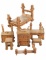 1934 Harvey E. Orser Wood Toy Furniture Set (7)