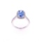 Montana Sapphire Diamond & 18k White Gold Ring