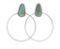 Navajo Louise Kee Silver & Turquoise Earrings