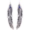 Navajo T&R Singer Silver Lapius Lazuli Earrings