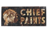 Original Chief Paints Double Sided Metal Sign