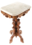 C. 1870-1890 Eastlake Marble Top Parlor Side Table