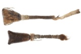 19th C. Navajo Quilled Parfleche Rattles