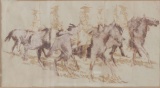 Edward Borein (1872–1945) Cowboys Painting