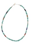 Navajo Multistone Beaded Turquoise Necklace