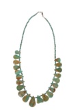Navajo Graduated Royston Turquoise Necklace