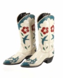 C. 1950- ACME Boot Floral Western Cowboy Boots
