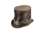19th Century Plains Indian Silver Banded Top Hat