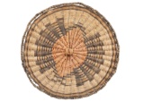 Hopi Polychrome Wicker Basket Plaque c. 1940s