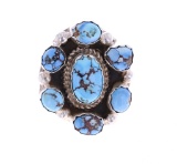 Navajo Golden Hills Turquoise & Sterling Ring