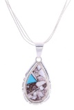 Navajo Sterling & Multi-Stone Inlaid Necklace