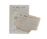 Two Billings, Montana Newspapers From 1894