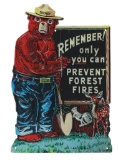 1970s New Old-Stock Smokey The Bear Metal Sign