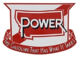 New-Old Stock Montana Power Gas Porcelain Sign