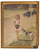 1940s Adelaide Hiebel Print 