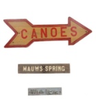 Campsite & Lake House Wooden Signs (3)
