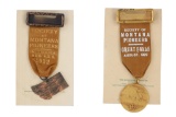 Society of Montana Pioneers Ribbon Medals (2)