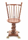 20th Century Barley Twist Pedestal Chair
