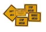 Various Warning & Hazard Metal Road Signs (5)