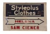 1920-30s Styleplus Clothing Sign From Helena, MT