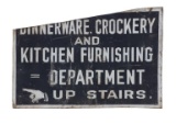C.1940-60s Kitchenware Advertising Store Sign