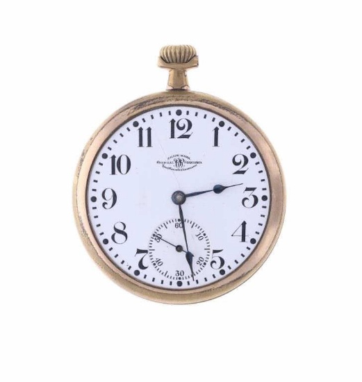 Ball Watch Co. Waltham 17J Gold Pocket Watch -1914