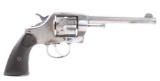 C.1900 Colt New Army & Navy DA 38 Nickel Revolver