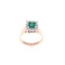 Vintage Diamond Emerald & 14k Yellow Gold Ring