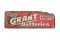 Grant Batteries Service Station Tin Sign c. 1950s