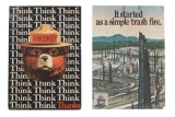 Smokey The Bear Cardstock Signs c. 1970-1980s