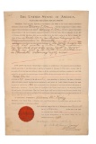 C. 1899 80 Acre Land Grant Agreement - McKinley