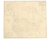 North American Indian Distribution Map c. 1950
