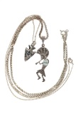 Sterling Silver Kokopelli & Arrowhead Necklaces