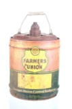 Vintage Farmers Union Co-Op 5 Gallon Oil Can