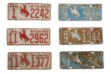 Wyoming State Car & Truck License Plate Collection