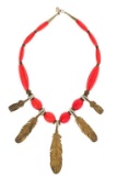 Vintage Native American Feather Necklace