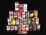 Twenty Four Flat Top Beer Cans ca. 1935-1980
