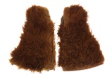 19th C. Wooly Angora Stagecoach Driver's Gloves
