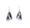 Navajo J. Begay White Buffalo Turquoise Earrings