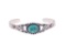 Navajo Fred Harvey Sterling Silver Turquoise Cuff